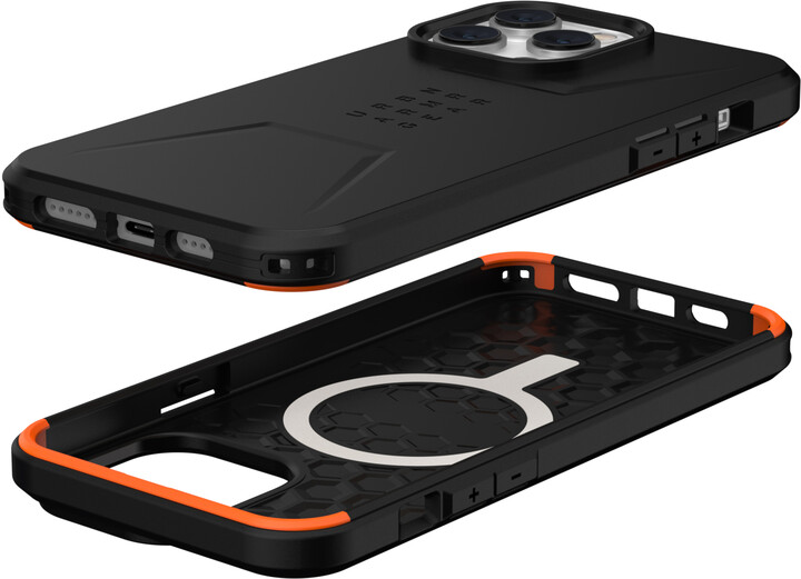 Mbrojtëse UAG Civilian MagSafe për Apple iPhone 14 Pro Max, e zezë