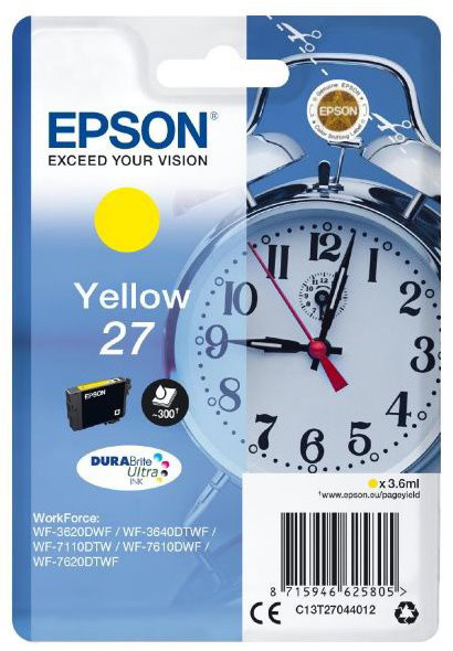 Ngjyrë Epson C13T27044012, e verdhë