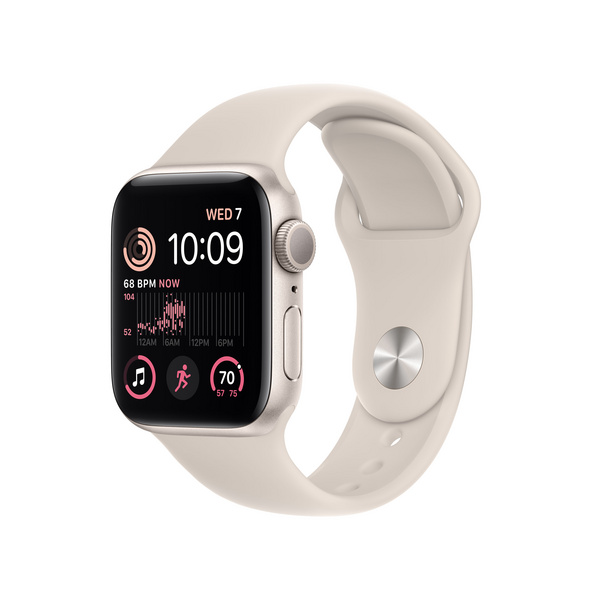 [OUTLET] Apple Watch SE2 GPS 40mm, Starlight Aluminium Case me Starlight Sport Band, Regular