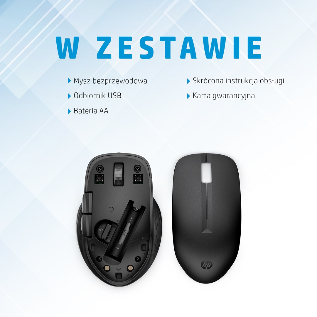 Maus pa tel HP 435 Multi Device, optik, Bluetooth, i zi