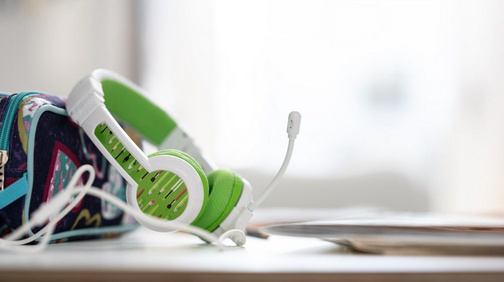 Kufje BuddyPhones School + (BP-SCHOOLP-GREEN), të gjelbra