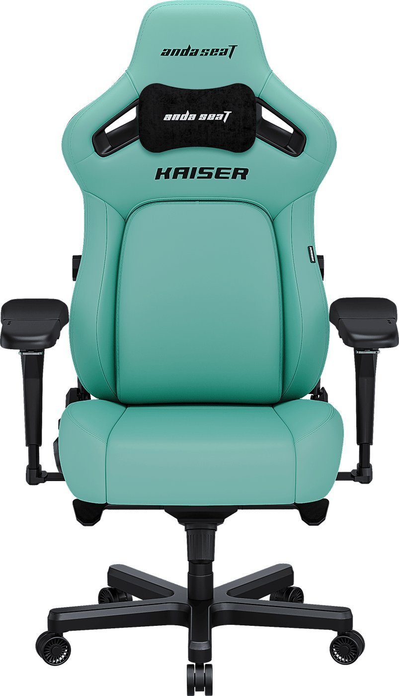 Karrige gaming AndaSeat Kaiser 4 Series, madhësia L, lëkurë PVC premium, blu Robin Egg