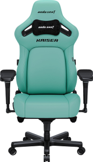 Karrige gaming AndaSeat Kaiser 4 Series, madhësia L, lëkurë PVC premium, blu Robin Egg