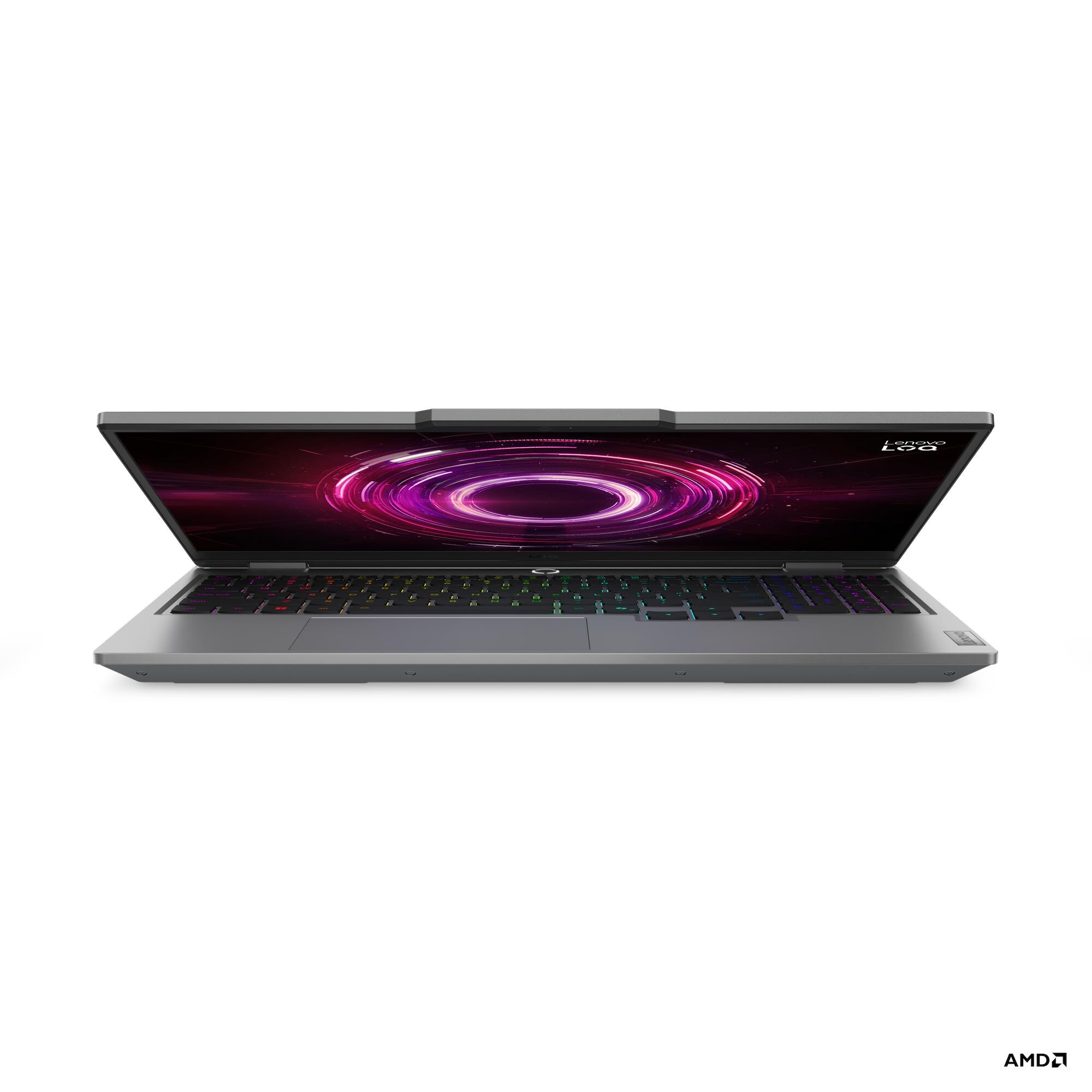 Laptop gaming Lenovo LOQ 15AHP10, 15.6" FHD 144Hz, Ryzen 5, RTX 5050, 16GB RAM, 1TB SSD, gri