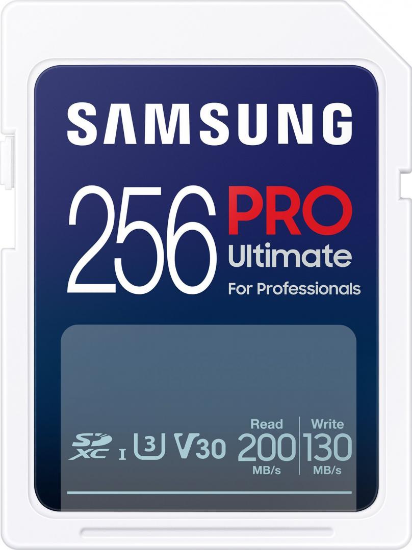 Kartë memorie Samsung Pro Ultimate SDXC, 256GB, UHS I U3 V30