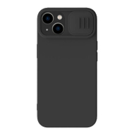 Mbulesë telefoni Nillkin CamShield Silky Silicone për iPhone 15 Plus, silikon, e zezë