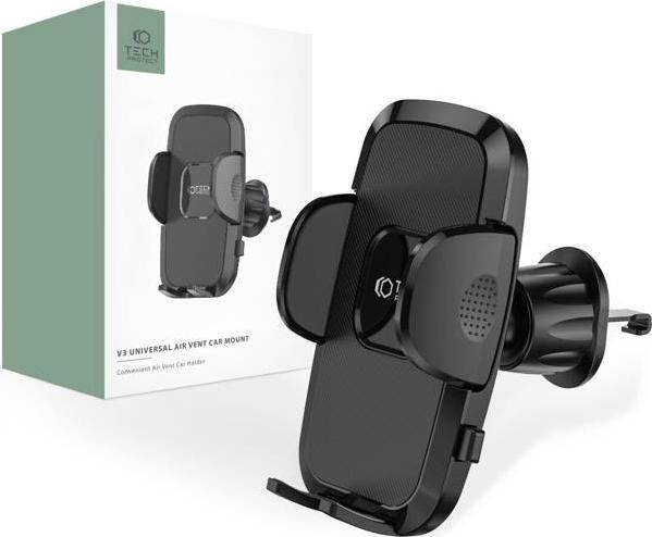 Mbajtës universal për veturë Tech-Protect V3, për grilë ajri, për telefona 4.7"–6.9", i zi