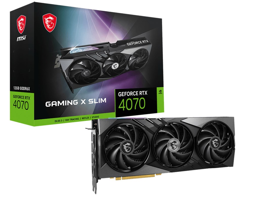 Kartelë grafike MSI GeForce RTX 4070 Gaming X Slim 12GB GDDR6X
