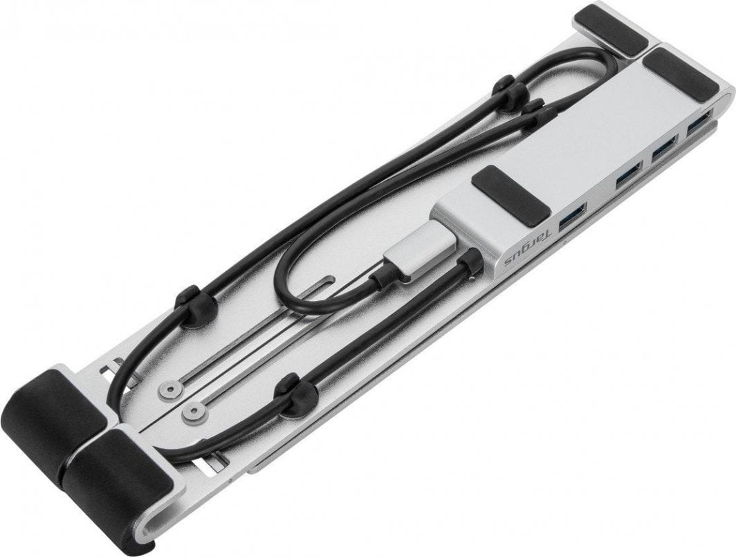 Mbajtëse laptopi Targus Portable Laptop Stand, me USB hub, alumini, gri