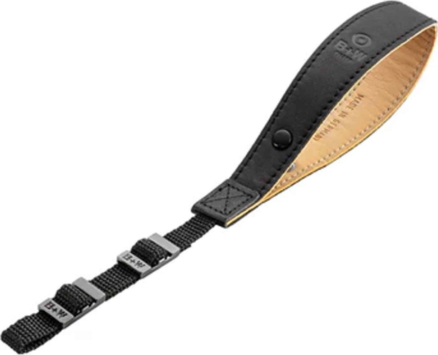 Rrip dore për kamerë B+W Leather Hand Strap, 20 mm, i zi