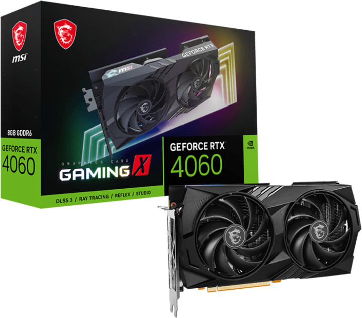 Kartelë grafike MSI GeForce RTX 4060 GAMING X 8G, 8GB GDDR6