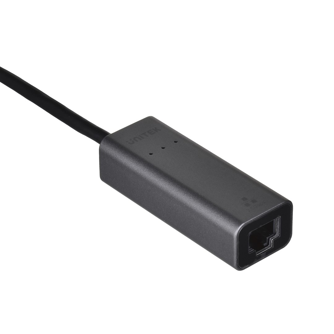 Адаптер Unitek U1313C, USB-A/C во RJ45, 2.5 Gbps, сив