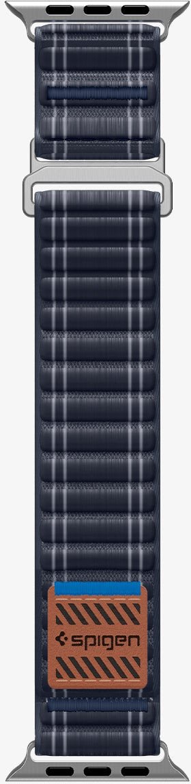 Rrip ore Spigen Fabric Band, për Apple Watch 49mm 46mm 45mm 44mm, najloni, blu navy
