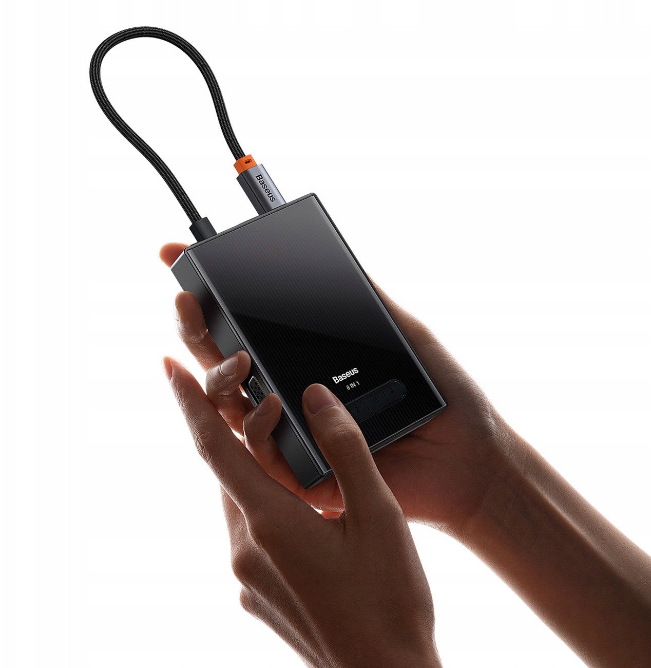 Hub USB C Baseus Pioneer Joy 8 in 1, multifunksional, gri