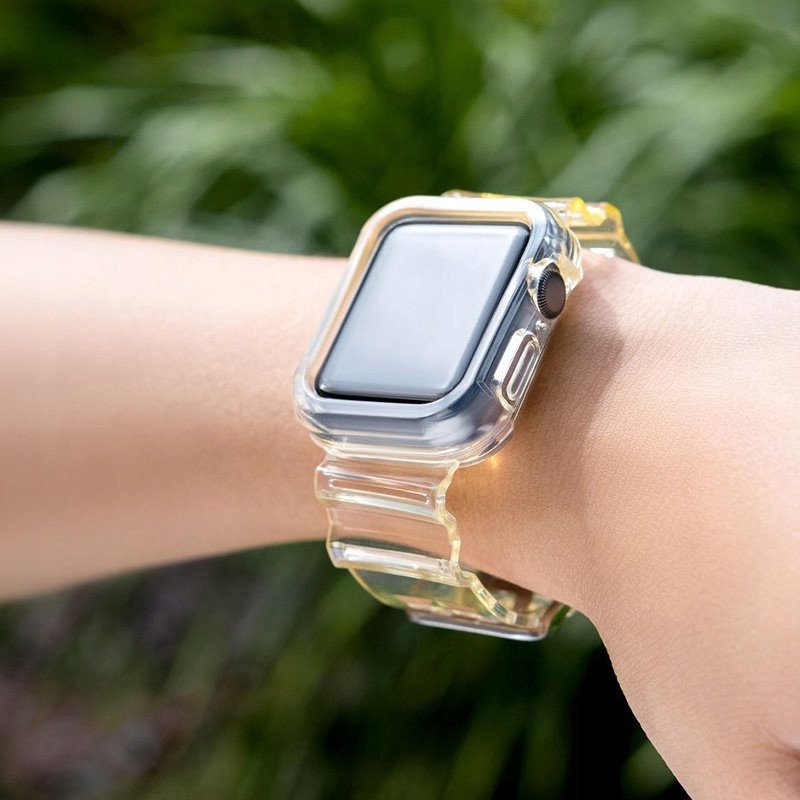 Set rripash Hurtel për Apple Watch 3 38mm dhe Watch 2 38mm, TPU, i verdhë