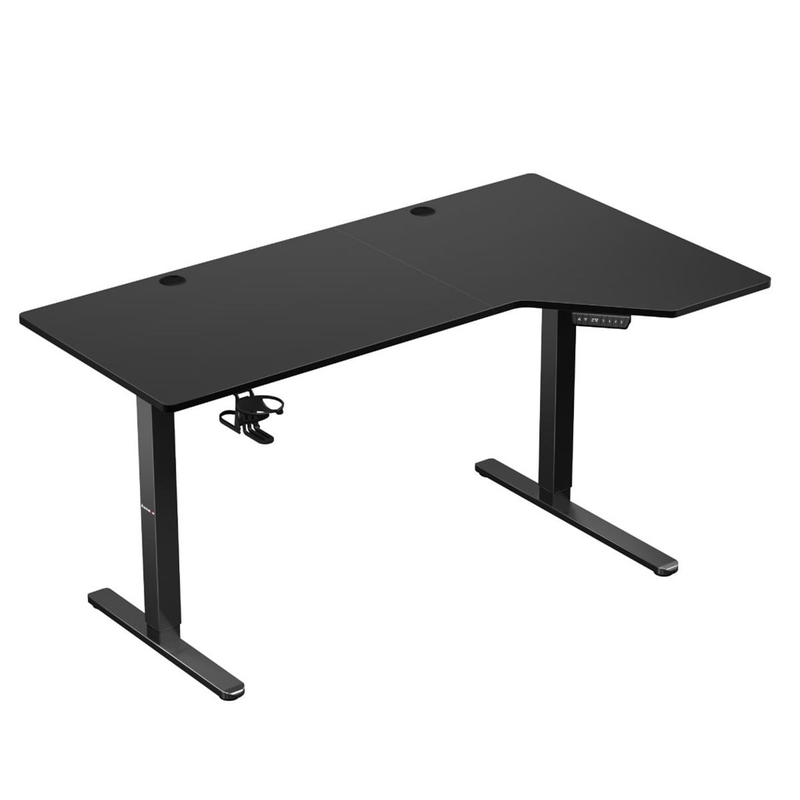 Tavolinë elektrike Huzaro Hero 9.1, 145 x 60 cm, lartësi 72-120 cm, e zezë
