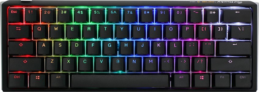 Tastierë mekanike Ducky One 3 Classic Mini, USB, layout gjerman, e zezë e bardhë