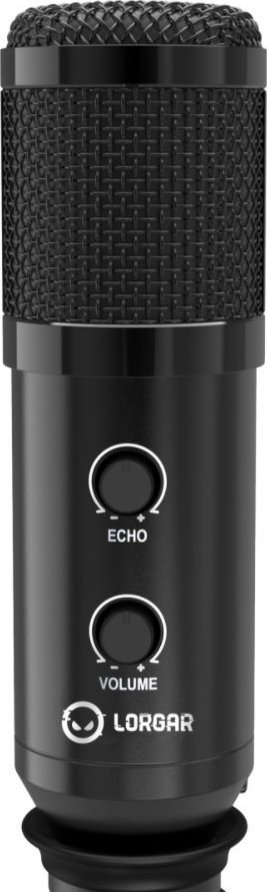 Mikrofon për lojëra Lorgar LRG-CMT313, USB Type C, me LED, i zi
