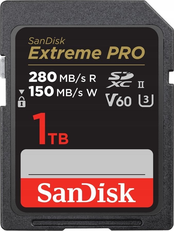 Kartë memorie SanDisk Extreme PRO SDSDXEP, 1TB, SDXC UHS II, e zezë