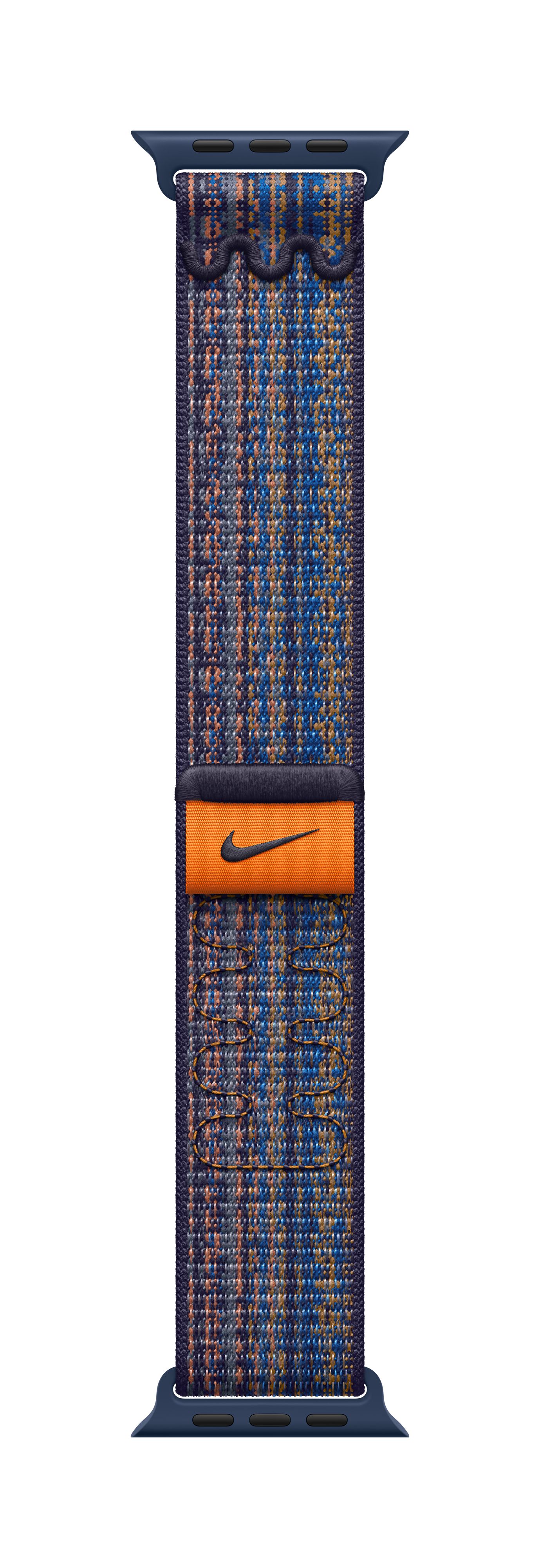 Apple Watch 45mm Nike Band, Game Royal/Orange Nike Sport Loop
