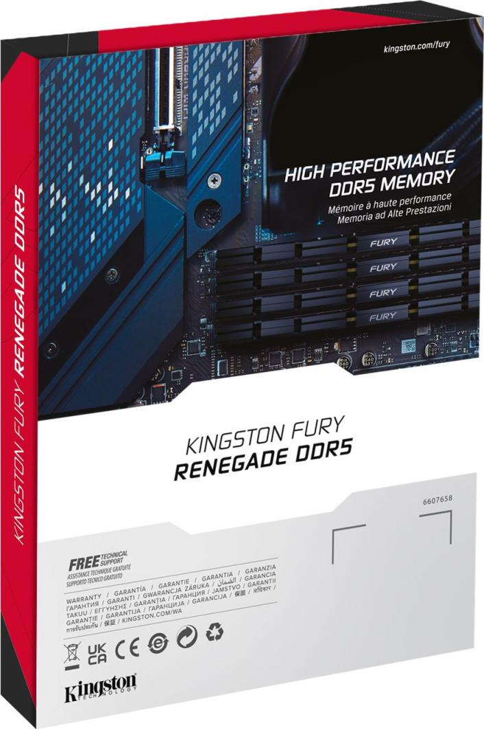 Memorie Kingston Fury Renegade, DDR5, 16 GB, 6400 MHz, CL32, KF564C32RS-16