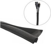 Organizues kabllosh VivoLink Flexible CableSock, diametër 38mm, gjatësi 25m, i zi