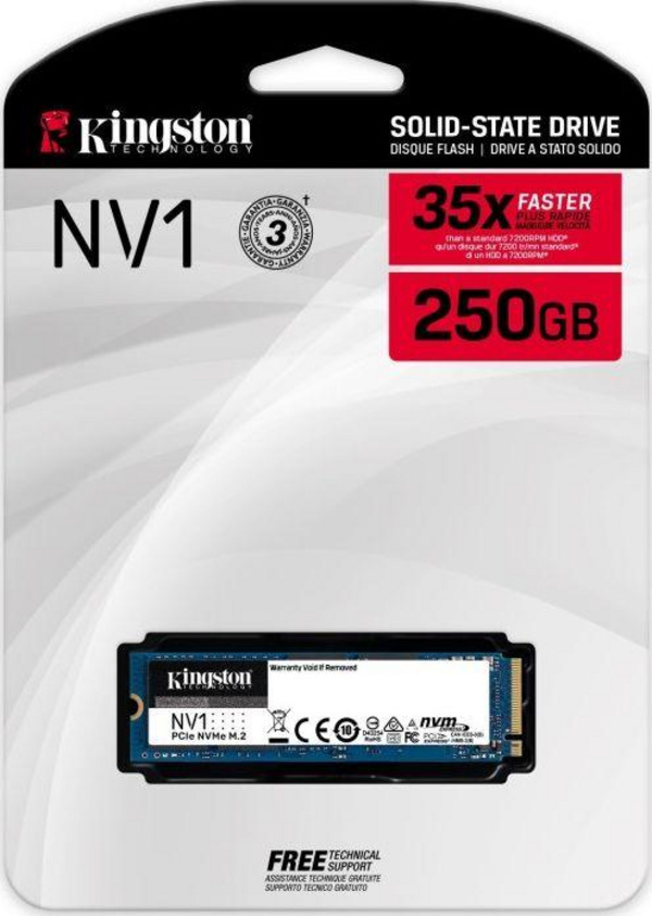 Disk SSD Kingston NV1 250GB, M.2 2280 PCI-E x4 Gen3