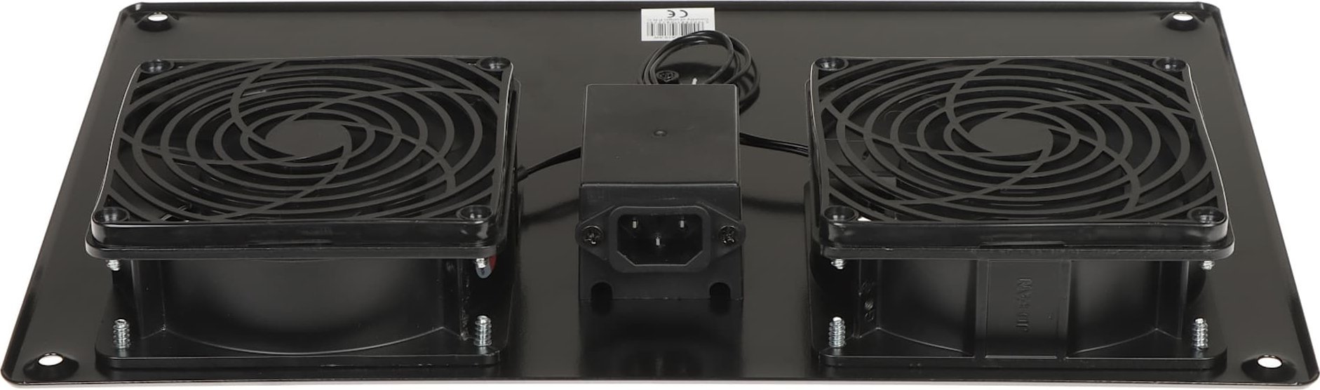 Panel ventilimi për kabinet RACK EPRADO A19 2W, 2 ventilatorë, 230V AC, i zi