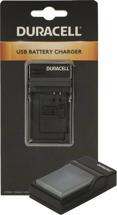 Karikues për kamera Duracell Canon LP-E17, USB, 5V, i zi