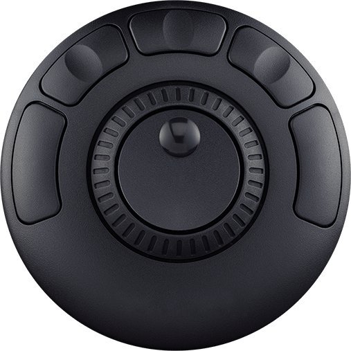 Kontrollues ergonomik Contour Design Shuttle Xpress, me rrotë rrokullisëse, me butona funksionalë, i zi