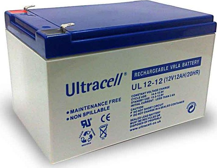 Bateri plumb acid Ultracell UL12-12, 12V, Faston 250, gri