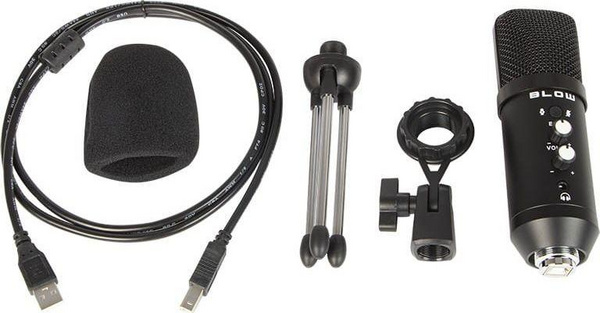 Mikrofon studio Blow, me tripod, USB, i zi