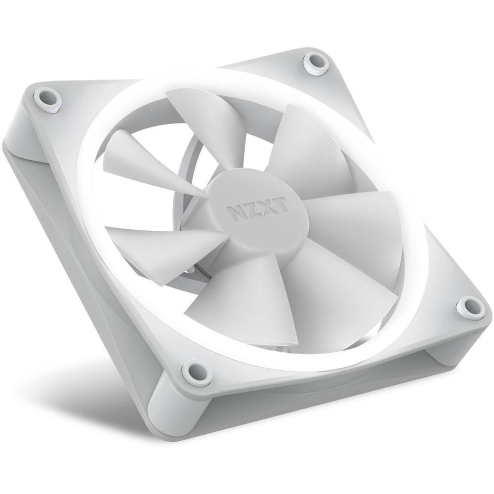 Ventilator NZXT F120 RGB, 120mm, i bardhë