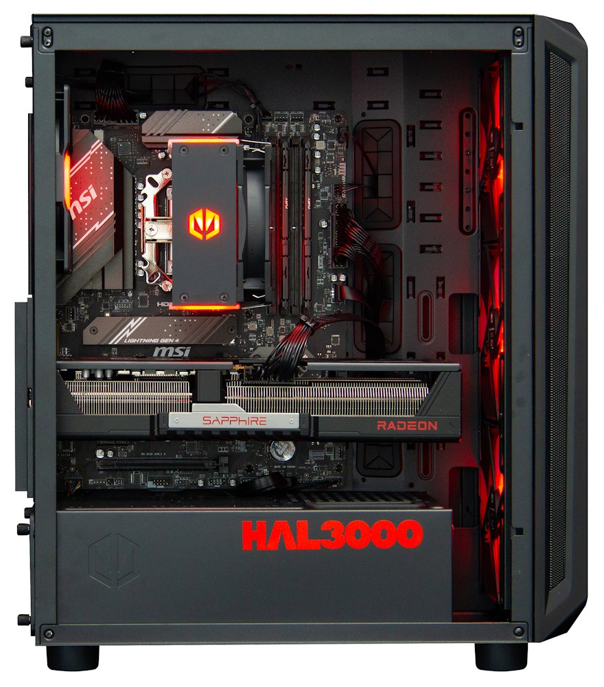 Kompjuter HAL3000 Alfa Gamer XT, AMD Ryzen 5 7600, 32GB DDR5, 2TB PCIe4 SSD, AMD RX 9070 XT, i zi