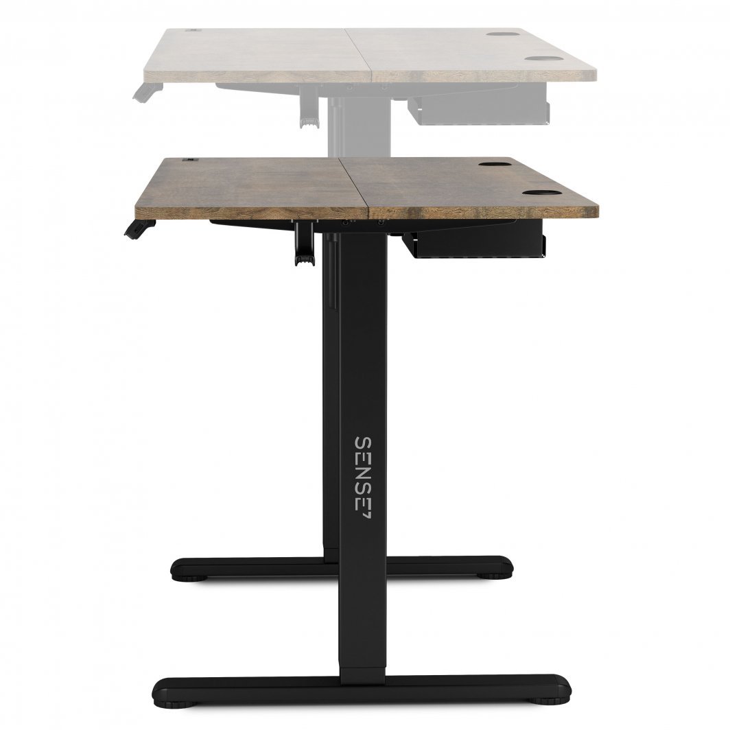 Tavolinë elektrike SENSE7 Nojo, 120cm x 60cm,e zezë/ druri