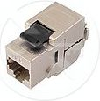 Prizë rrjeti Solarix Keystone Jack, RJ45, CAT 6a STP, e zezë