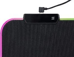 Mousepad gaming Tracer GameZone Maxi RGB, XXL 80 x 30 cm, ndriçim RGB, i zi