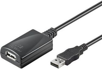 Kabllo Goobay USB-A në USB-A, 5 m, e zezë (68876)