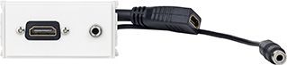 Prizë murale Vivolink WI221276, HDMI, 3.5mm audio, e bardhë