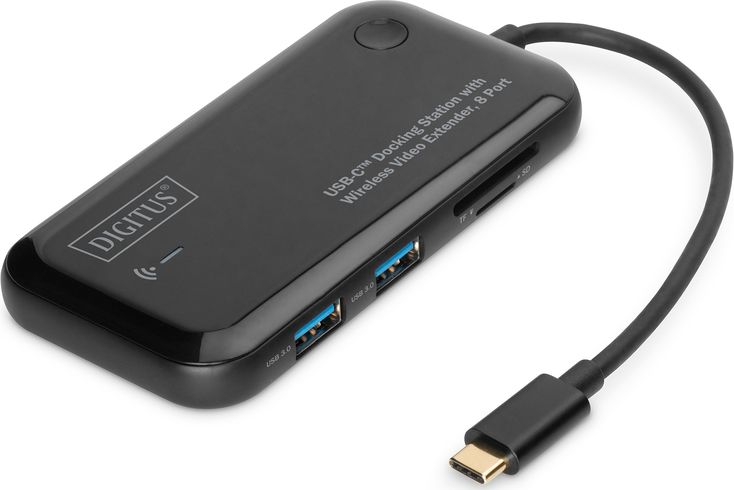 Përshtatës Digitus DA-70890 USB-C, i zi