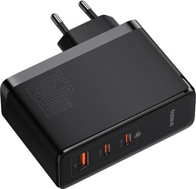 Karikues muri Baseus 160W, 4 porta USB C PD QC PPS, i bardhë