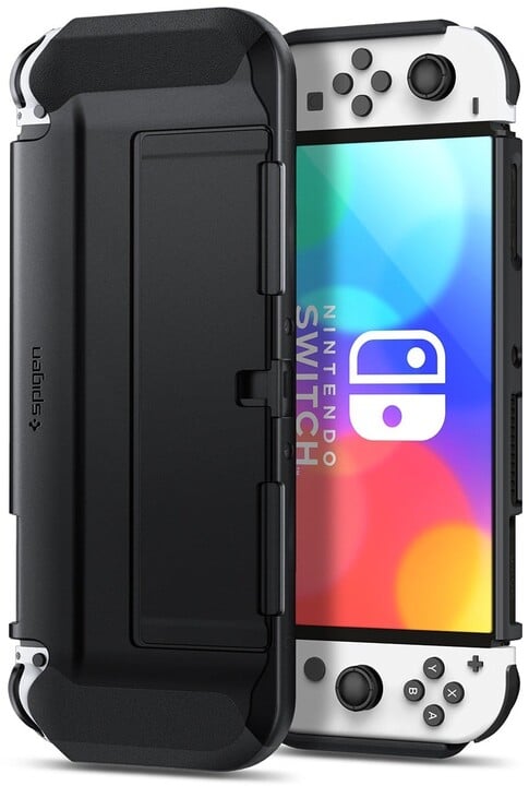Mbrojtëse Spigen për Thin Fit pro Nintendo Switch OLED, e zezë
