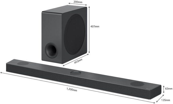 Soundbar LG S90QY, 5.1.3, i zi