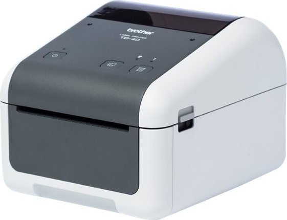 Printer etiketash Brother TD-4410D, termik direkt, desktop, i bardhë