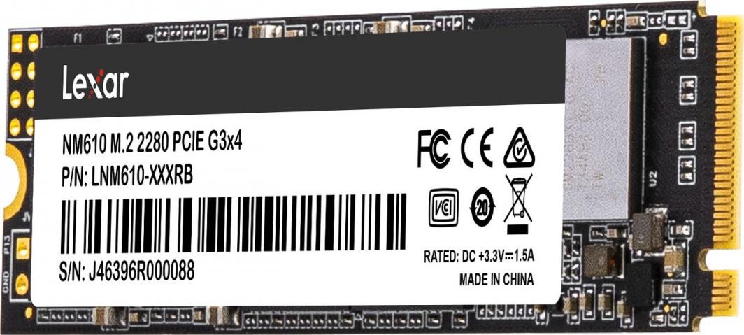 Disk SSD Lexar NM610, 1TB, M.2 2280 PCI-E x4 Gen3 NVMe