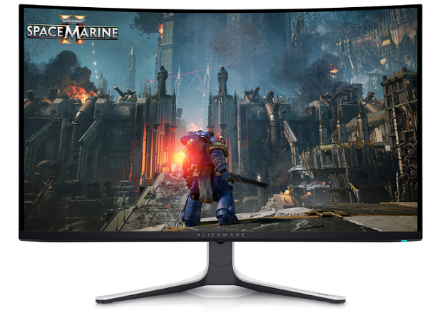 Monitor Dell Alienware, 31,6", QD-OLED, 4K UHD, 240 Hz, i bardhë/ zi