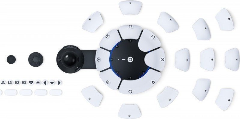 Kontroller Sony Access PlayStation 5, wireless / me kabllo, i bardhë / i zi