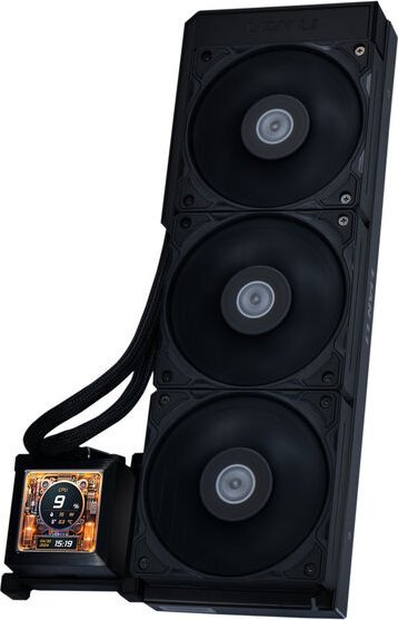 Ftohës uji CPU Lian Li Hydroshift LCD 360S, radiator 360mm, ekran LCD, i zi