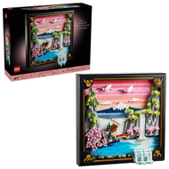 Set LEGO Japanese Cherry Blossom Landscape, dekor muri, shumëngjyrësh