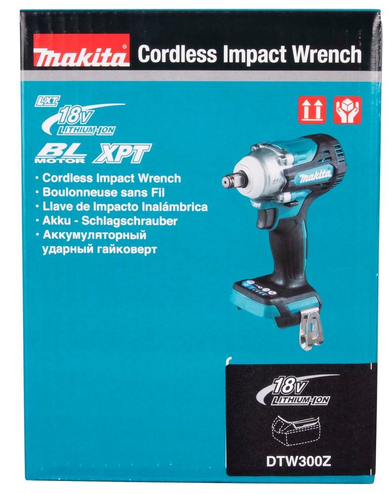 Çelës goditës Makita DTW300Z, 18V LXT, 3200 RPM, zi kaltër